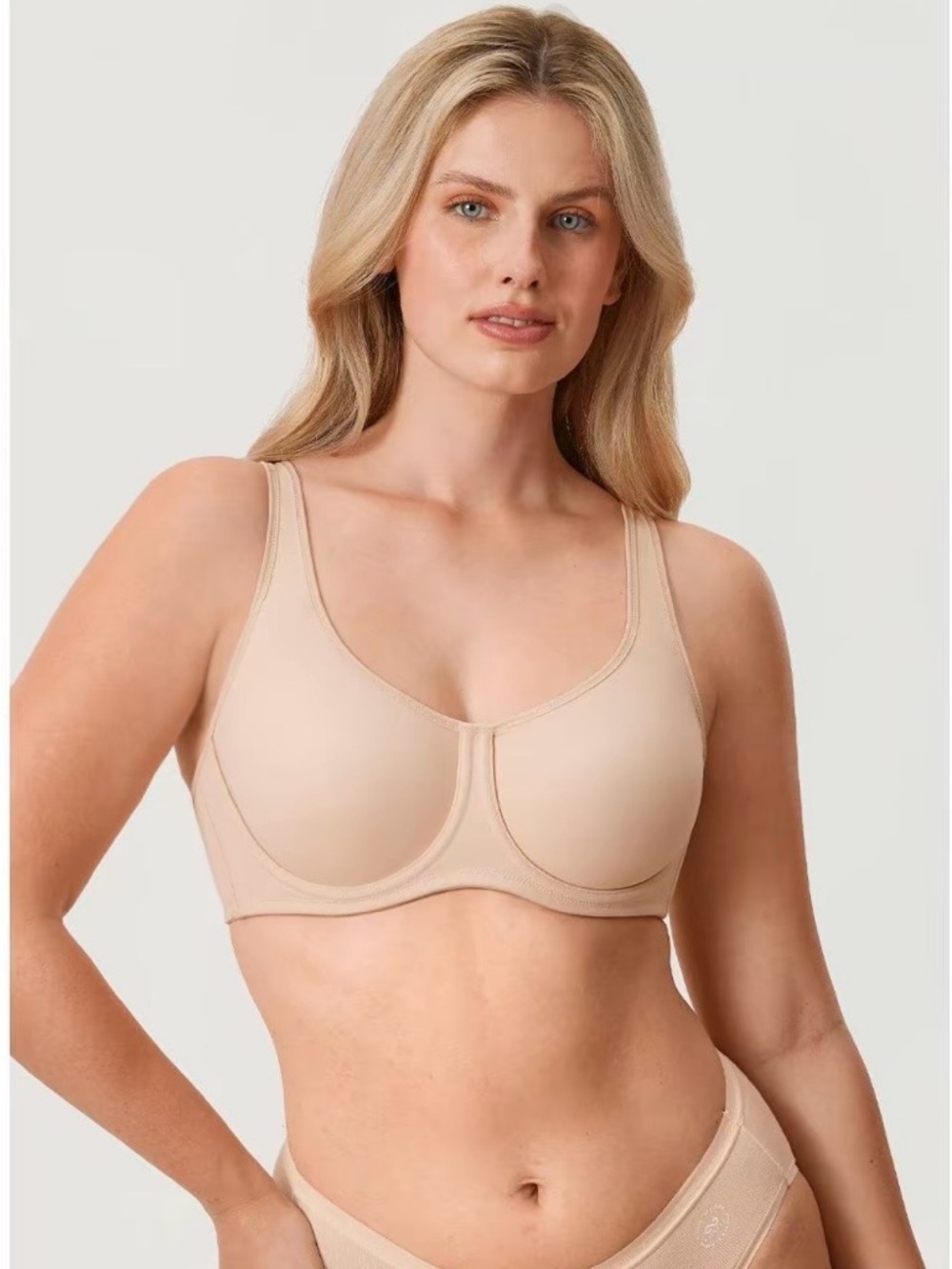DELIMIRA Women's Full Coverage Bra Plus Size Unlined Comfortable Bras 42G NWT